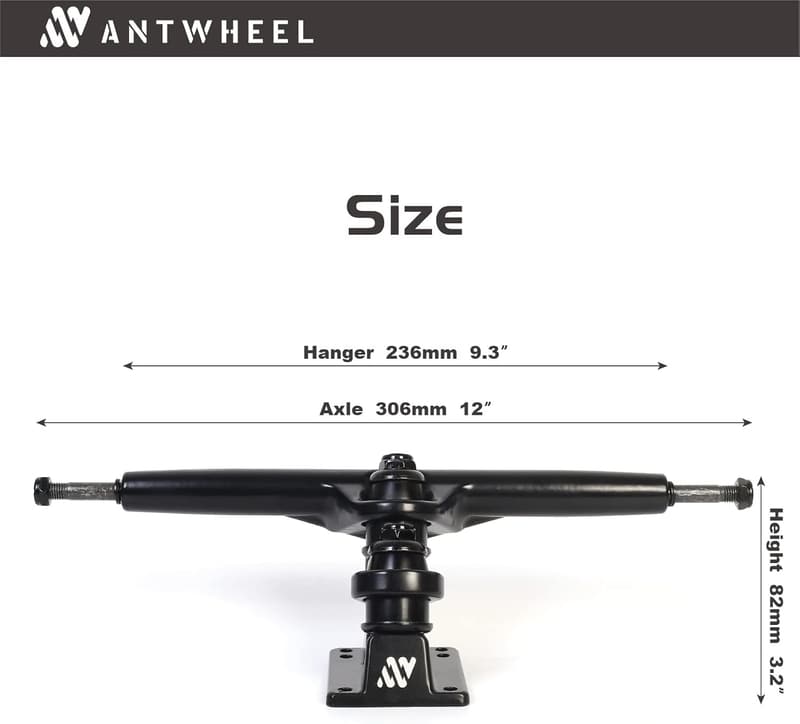 ANTWHEEL Sidewinder II Longboard mit Doppel-Kingpin-Trucks