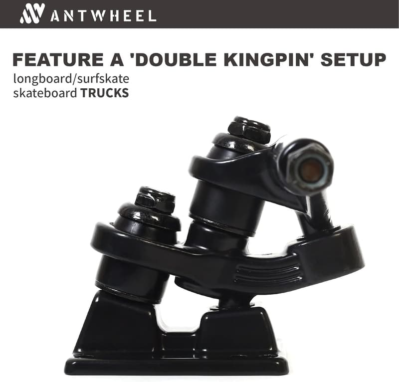 ANTWHEEL Sidewinder II Longboard mit Doppel-Kingpin-Trucks