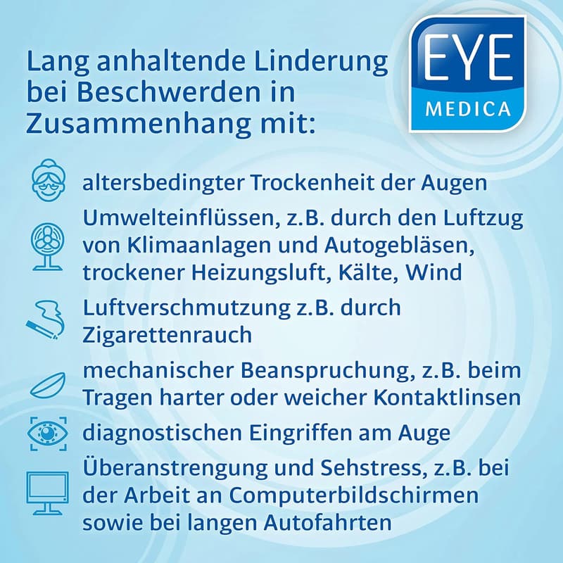 EyeMedica Gel-Augentropfen für trockene & müde Augen, 10 ml