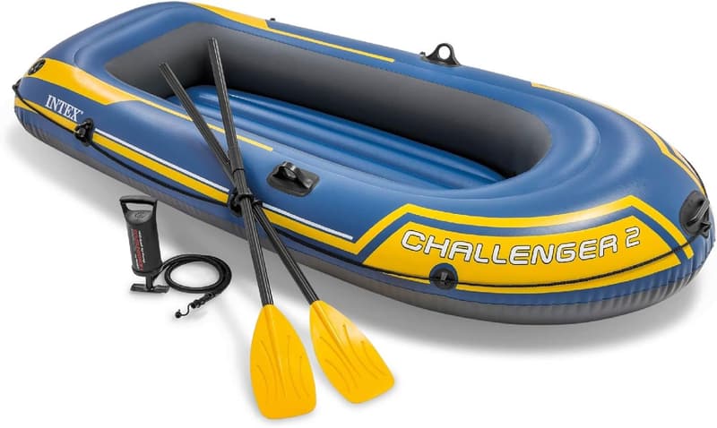 Intex Challenger 2 Schlauchboot Blau/Gelb, 236 cm, 1 Person