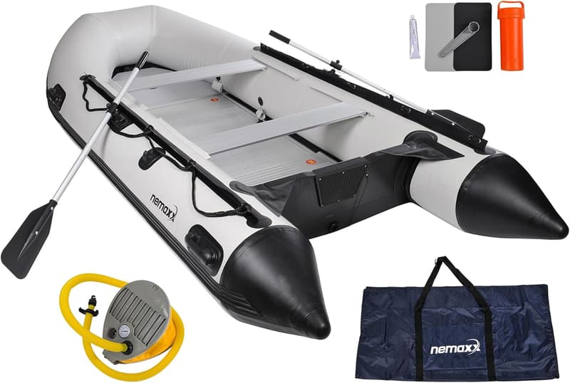Nemaxx Professional Schlauchboote für 2-7 Personen inkl. Paddel und Pumpe