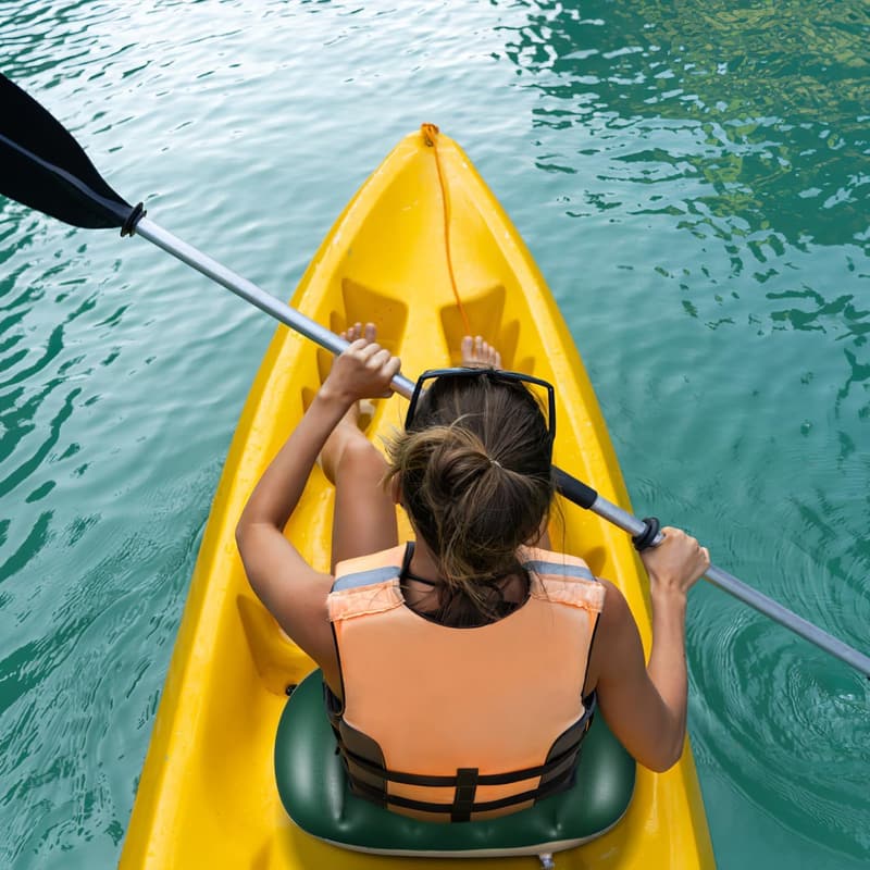 Aufblasbare Sitzkissen für Kanu und Schlauchboot – 2er Set