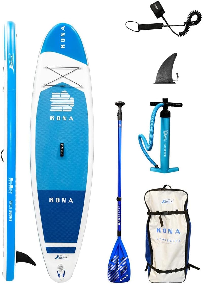 Kona Shore 10.8 SUP-Board mit Paddel und Zubehör für Erwachsene