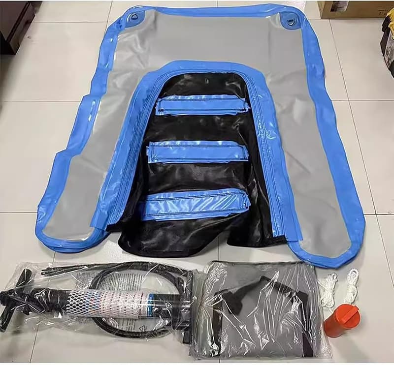 Aufblasbare Hundepool-Plattform mit Sicherheitsrampe für Bootsaccessoires