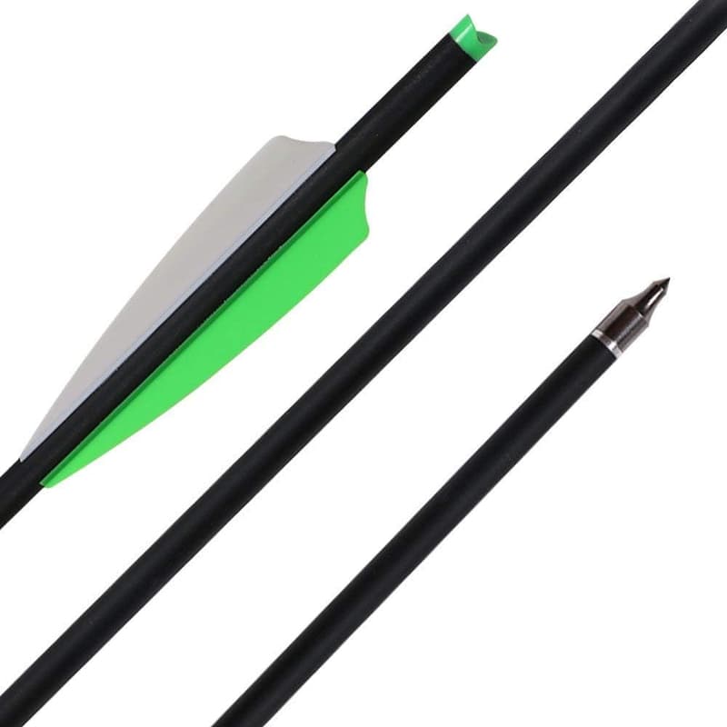 20 Zoll Kohlenstoff Armbrustpfeile mit 3-Blatt-Jagdspitzen 100 Grain