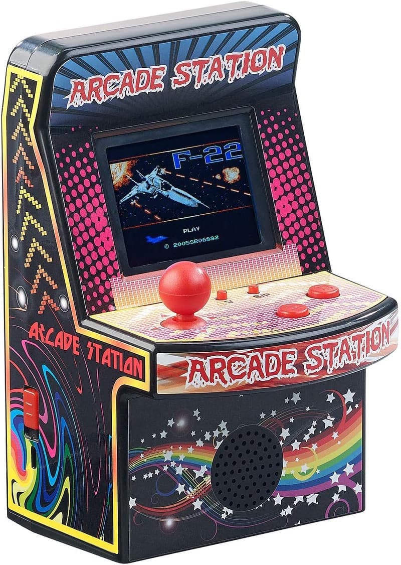 Retro Spielautomat mit 200 Spielen und Akku – LCD-Farb-Display