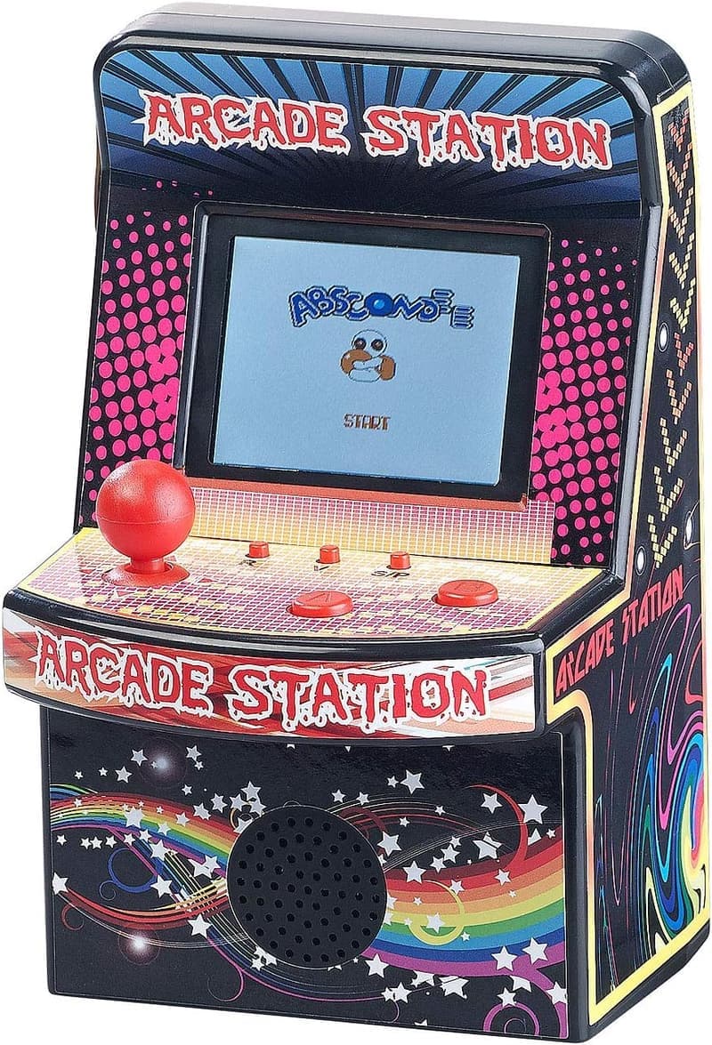 Retro Spielautomat mit 200 Spielen und Akku – LCD-Farb-Display