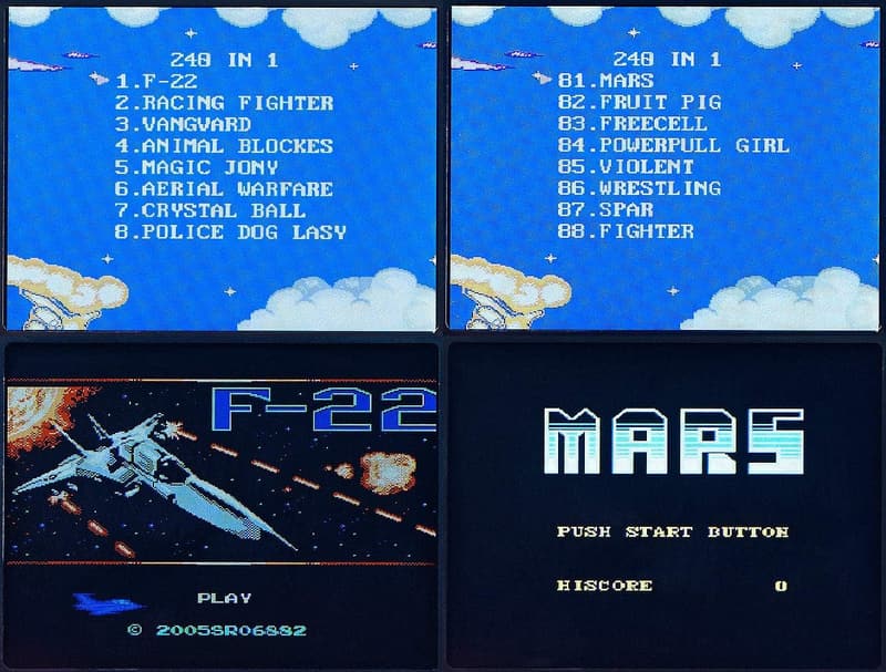 Retro Spielautomat mit 200 Spielen und Akku – LCD-Farb-Display