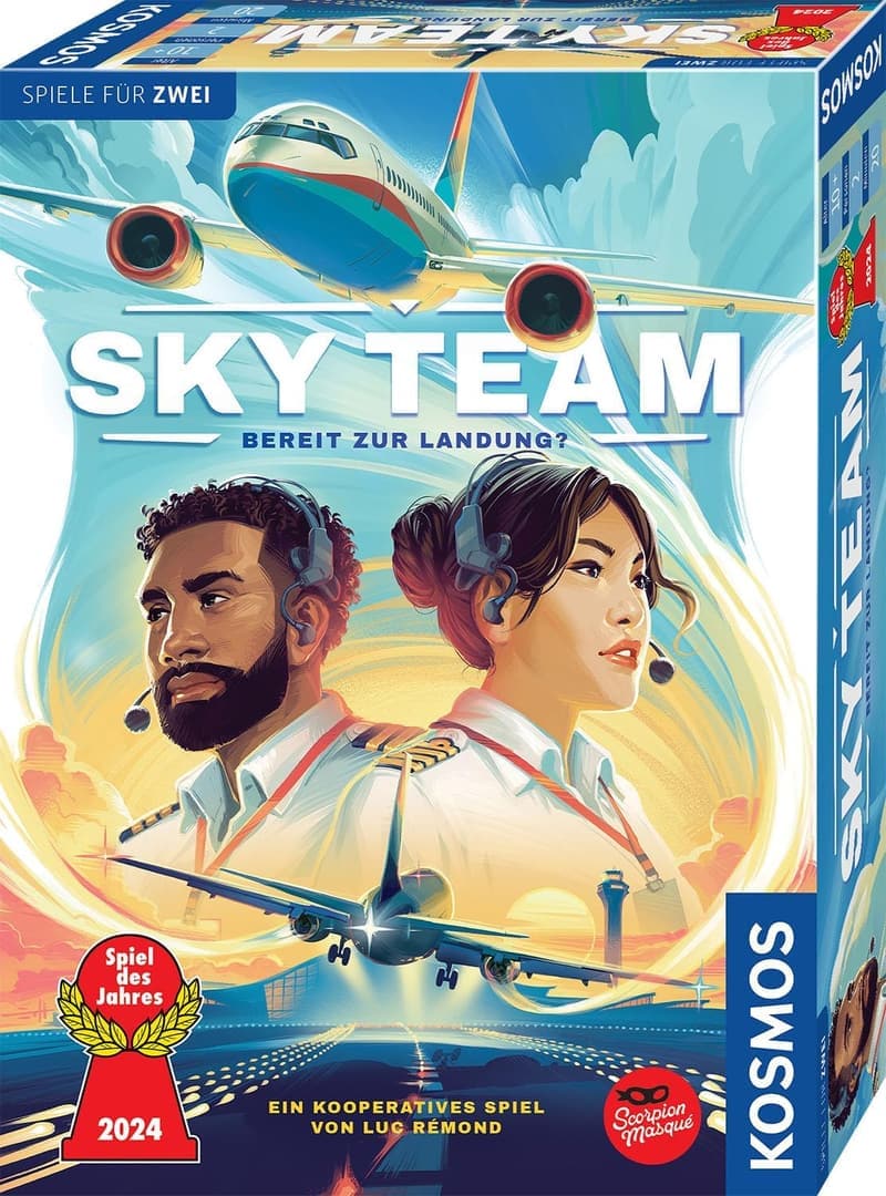 Sky Team - Strategisches Brettspiel für 2 Personen ab 10 Jahren