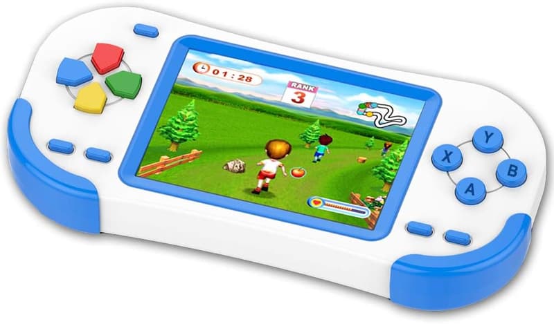 Tragbare Handheld Spielekonsole mit 220 Retro-Spielen – Blau