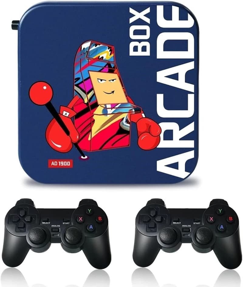 Arcade Box Spielkonsole 128GB mit 40.000+ Spielen – Retro 4K HD für Kinder