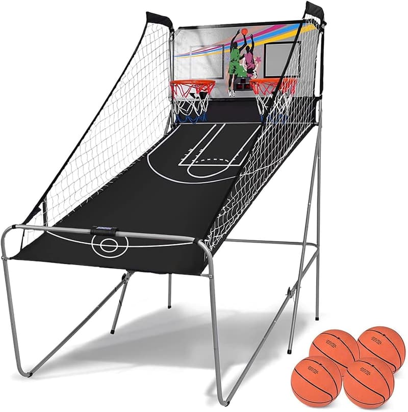 Basketball Automat mit Klappfunktion und 8 Spielmodi für Paare