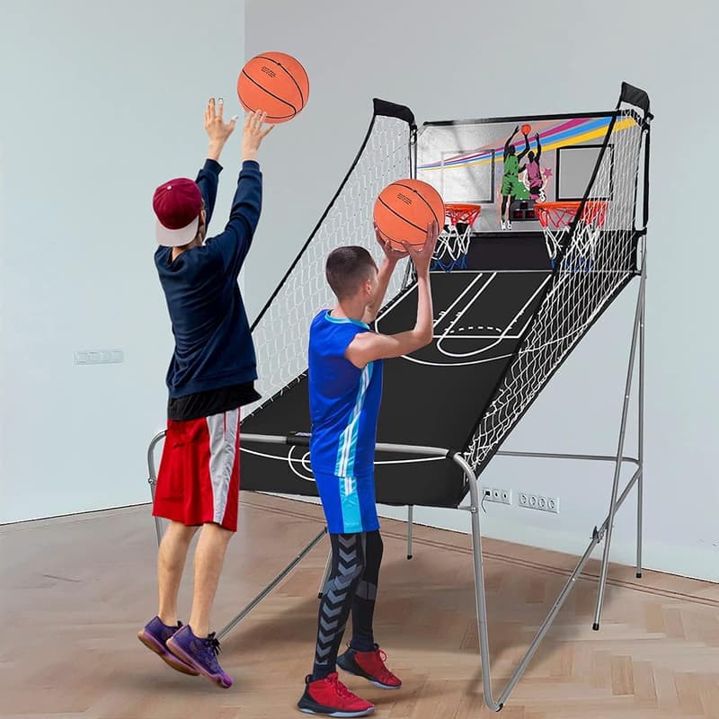 Basketball Automat mit Klappfunktion und 8 Spielmodi für Paare