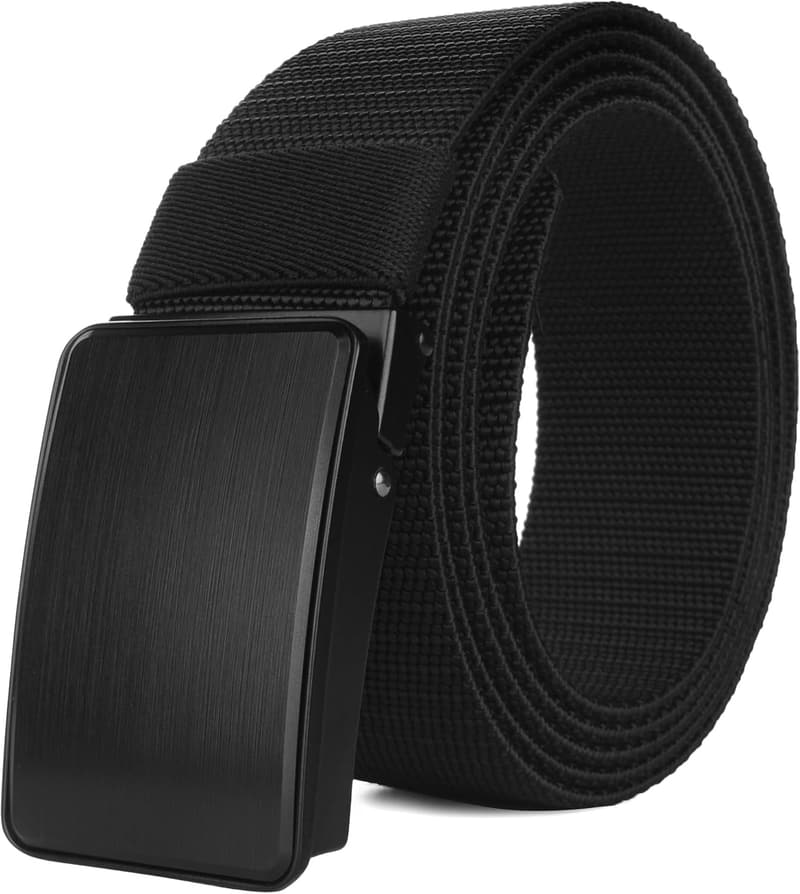 Elastischer Herren-Arbeitsgürtel – Schwarz, 120-180 cm