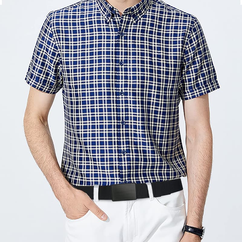 Elastischer Herren-Arbeitsgürtel – Schwarz, 120-180 cm
