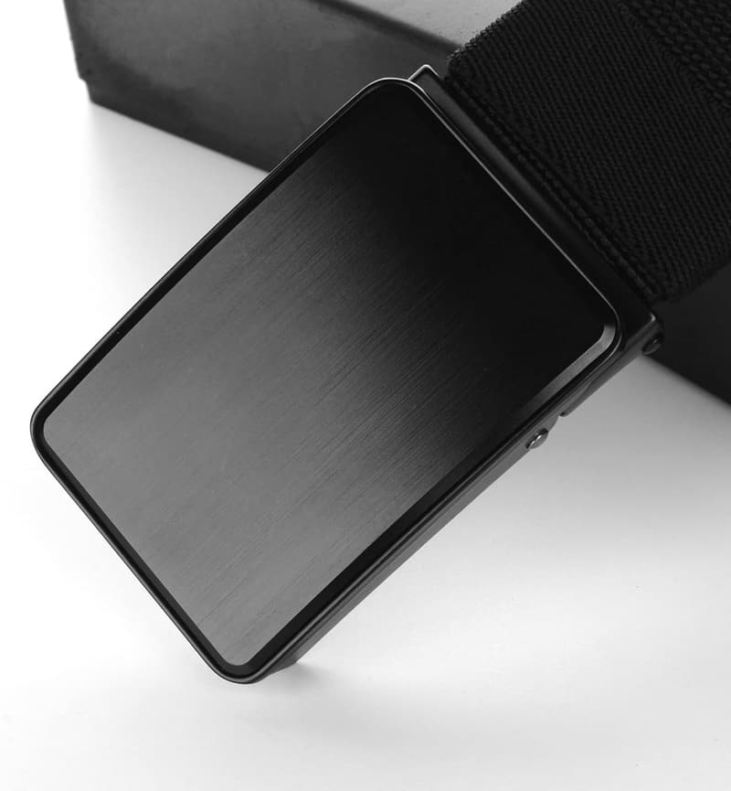 Elastischer Herren-Arbeitsgürtel – Schwarz, 120-180 cm