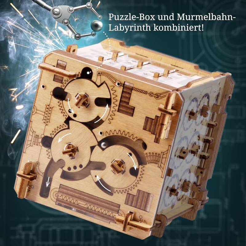 Cluebox Cambridge - 3D Holzpuzzle und Geschenk für Erwachsene
