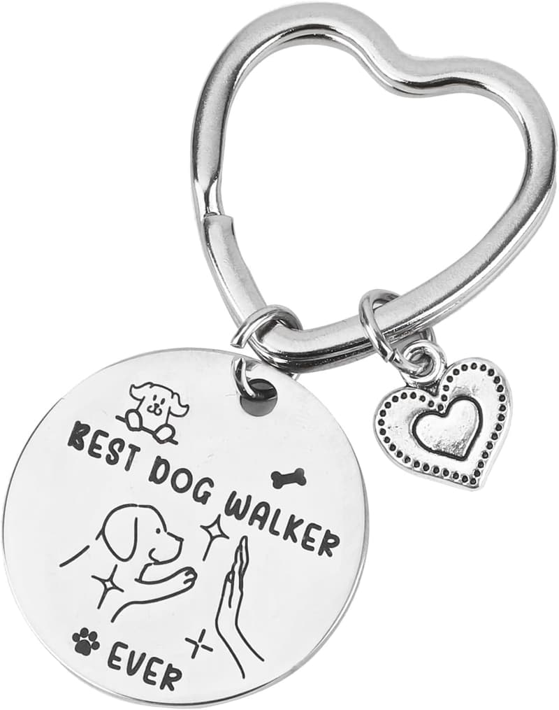 Schlüsselanhänger 'Best Dog Walker Ever' für Hundeliebhaber