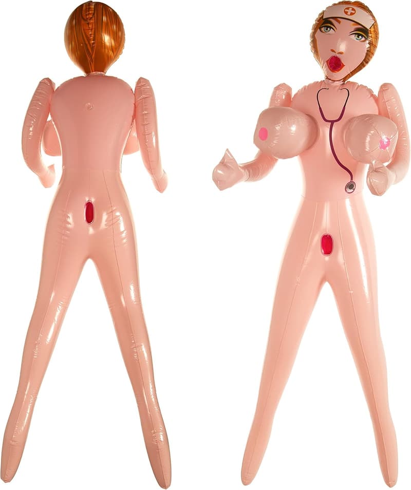 Aufblasbare Erotikpuppe Beate, 155 cm, mit drei Öffnungen