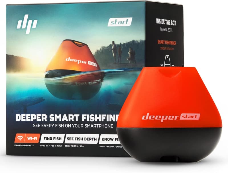 Deeper START Smart Fischfinder – kabelloser WLAN-Fischfinder für Angler