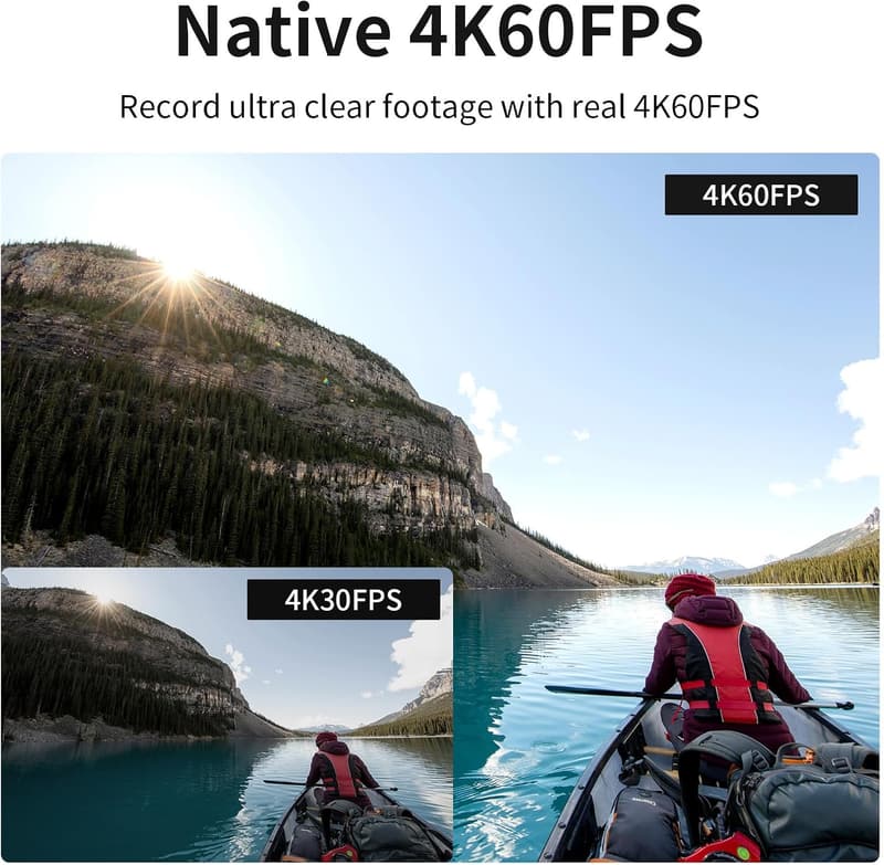 SJCAM SJ8Pro 4K Action Kamera mit 32G SD Karte, 170° FOV, wasserdicht bis 40m