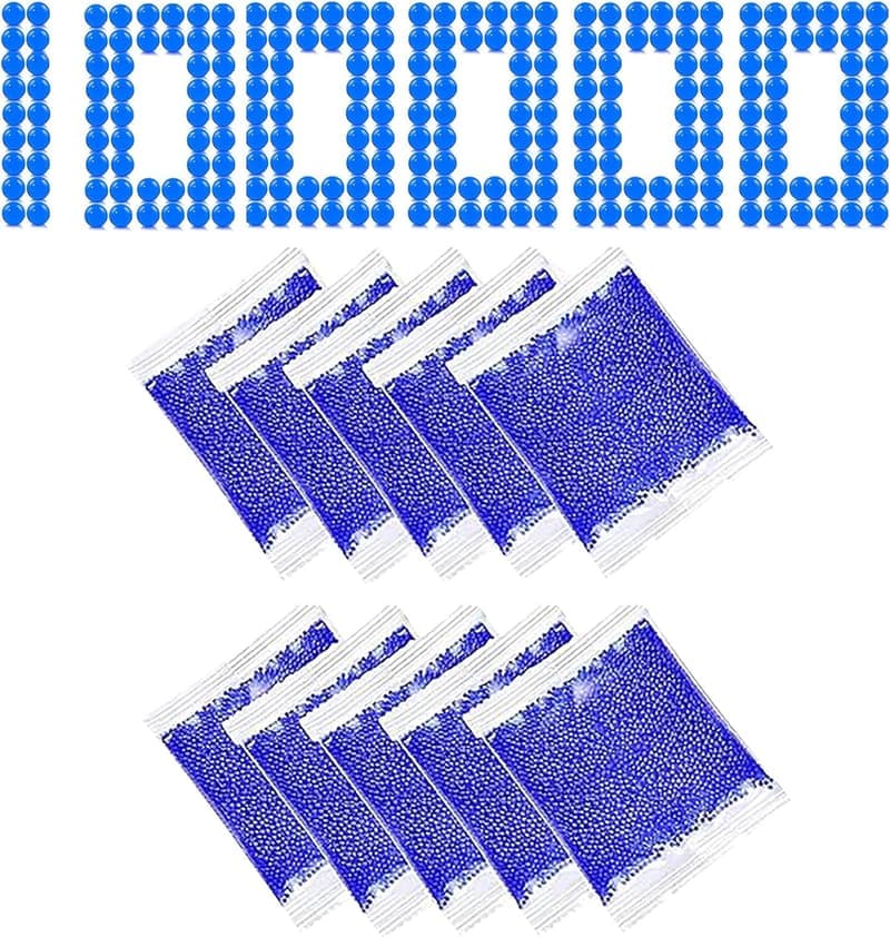 Blaue Wasserperlen für Vasen und Pflanzenfüllung, 100.000 Stück, 7–8 mm