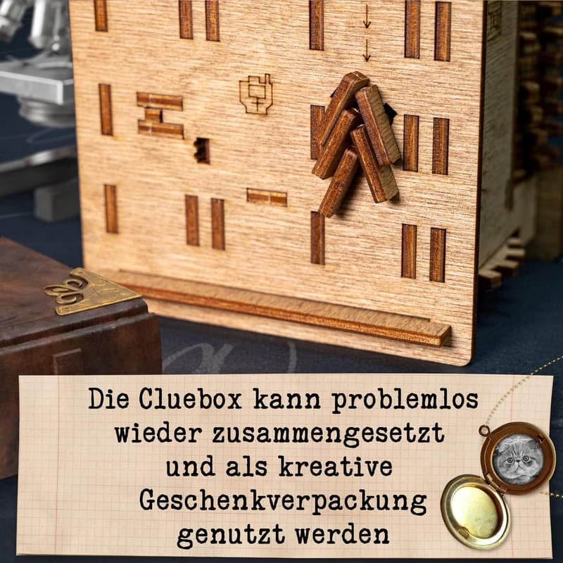 Schrödingers Katze Puzzlebox - 3D Holzpuzzle für Männer