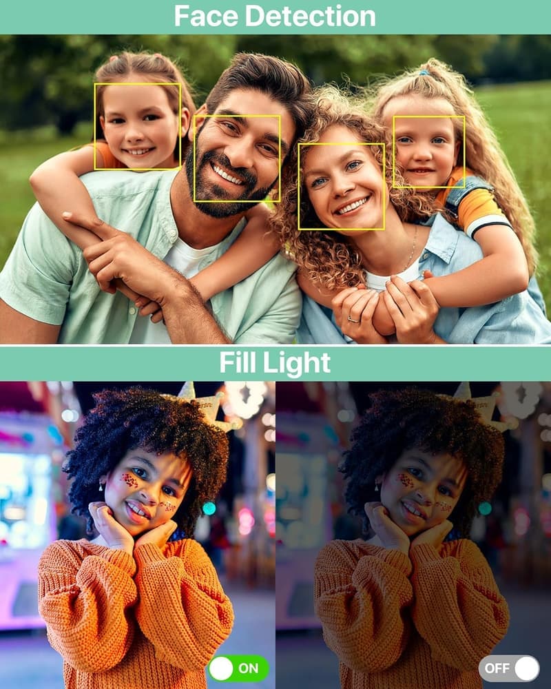 Tragbare 44MP Digitalkamera für Kinder mit 16X Zoom und 32G Speicher