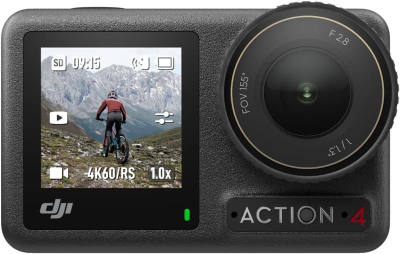 DJI Osmo Action 4 – 4K Wasserdichte Action-Kamera mit 1/1,3-Zoll-Sensor