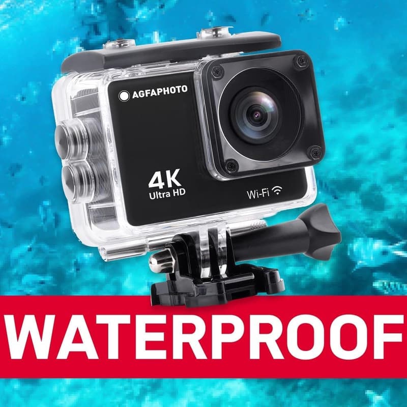 AgfaPhoto 4K Action Kamera mit WiFi – Schwarz