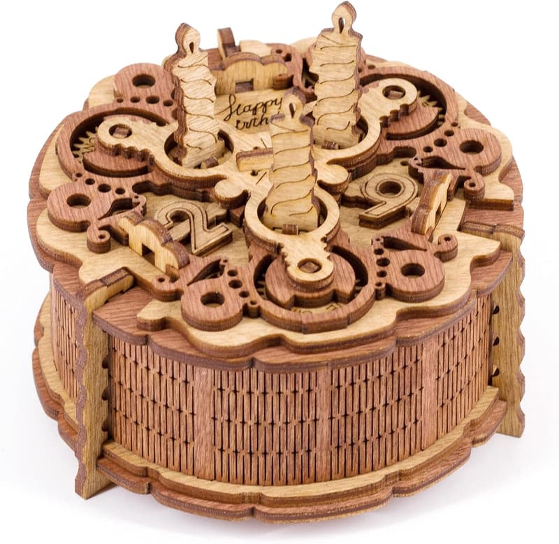 Personalisierte Puzzlebox zum Geburtstag – 3D Holzspiel für Rätselliebhaber ab 14