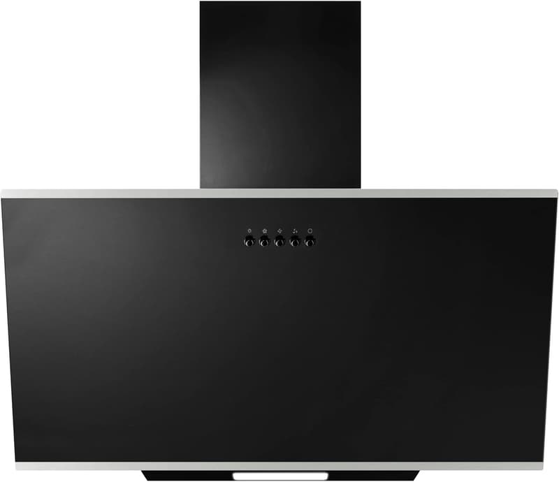 YUNA Dunstabzugshaube DUNJA 60 cm mit schwarzer Glasfront und 47W Motor