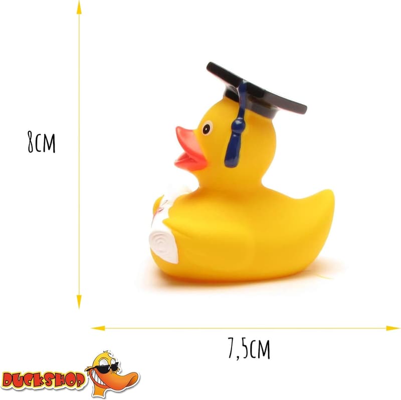Lustige Badeente mit Doktorhut – Geschenk zur Abschlussfeier