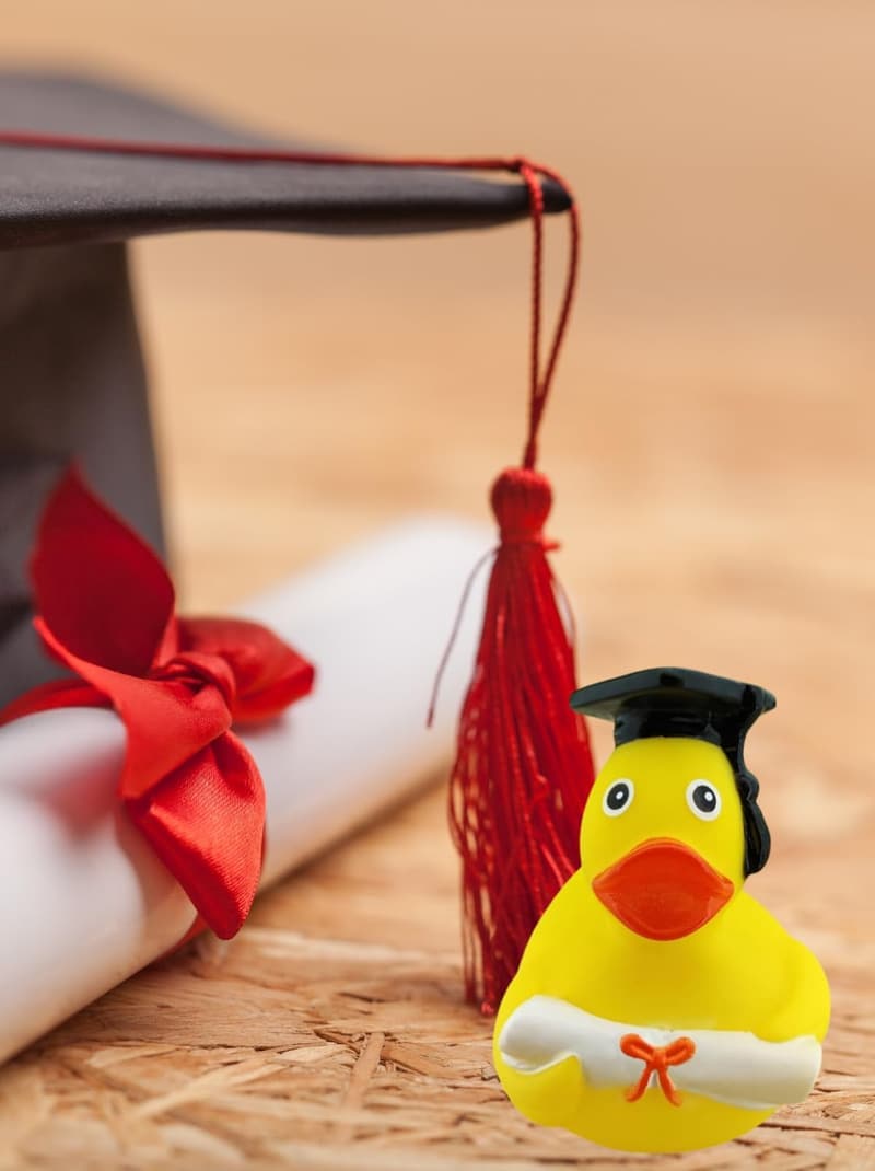 Lustige Doktorhut Badeente - Geschenk zur Bachelor-Prüfung