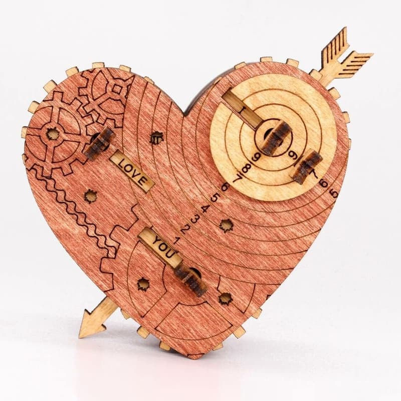 Mechanische Schatzkiste „Tin Woodman’s Heart“ - 3D Puzzle für Paare