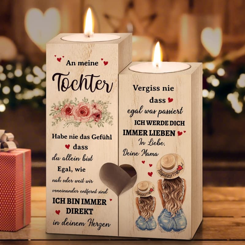 Geburtstagsgeschenk für Tochter – Kerzenständer von Mama