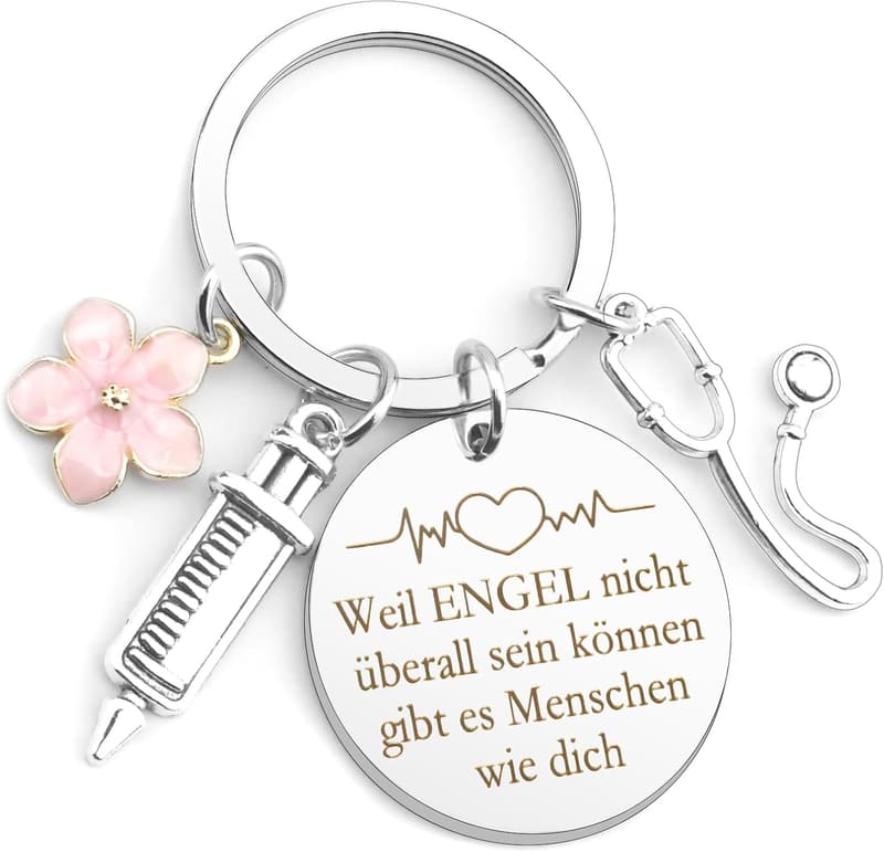 Geschenk für Krankenschwestern: Schlüsselanhänger Danke Pflegekräfte