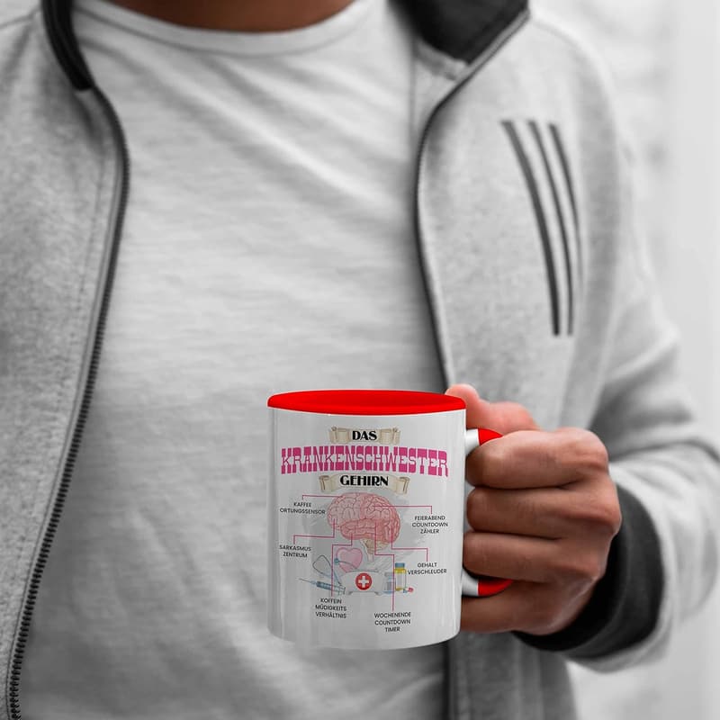 Lustige Tasse für Krankenpflegerinnen – Geschenk zum Geburtstag
