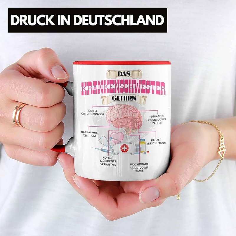 Lustige Tasse für Krankenpflegerinnen – Geschenk zum Geburtstag