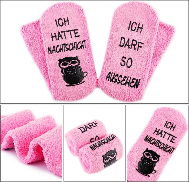 Flauschige rutschfeste Kuchensocken für Frauen – perfektes Geschenk zu jedem Anlass