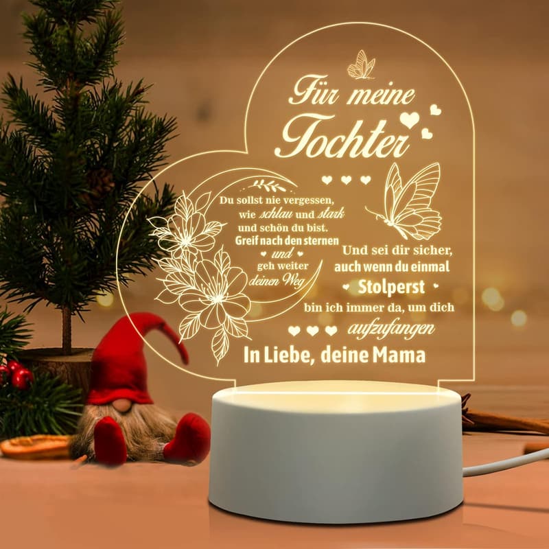 LED Nachtlicht für Tochter – Witziges 18. Geburtstagsgeschenk von Mama