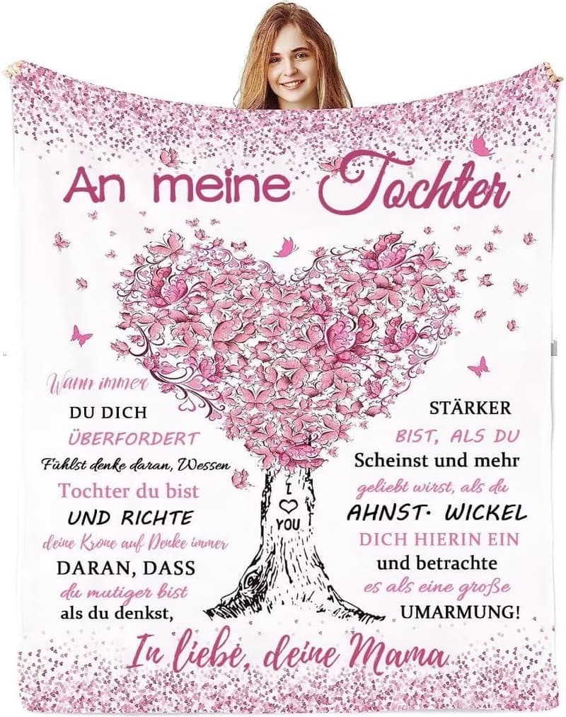 Kuscheldecke für Tochter – perfektes Geschenk zum 18. Geburtstag