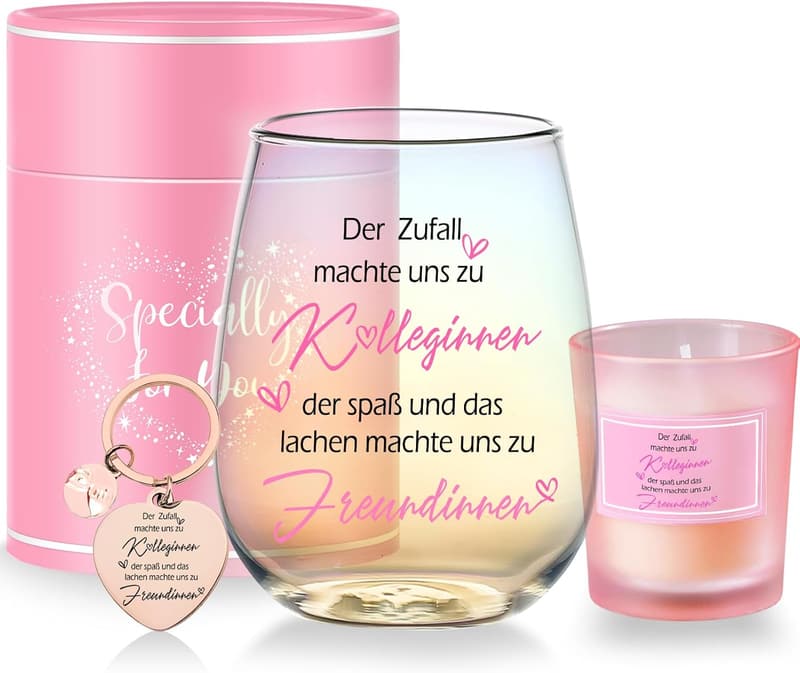 Abschiedsgeschenk Weingläser für Frauen und Kolleginnen