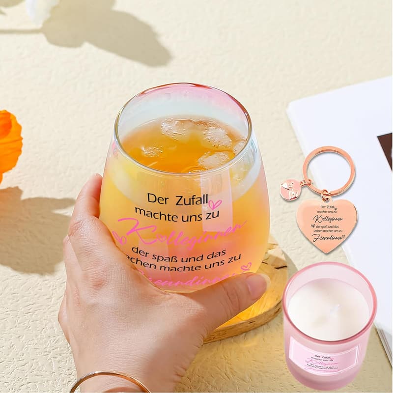 Abschiedsgeschenk Weingläser für Frauen und Kolleginnen