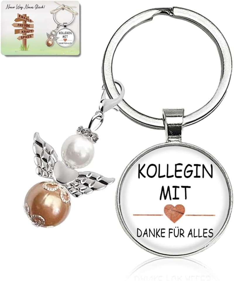 Schutzengel Schlüsselanhänger – Abschiedsgeschenk für Kollegen