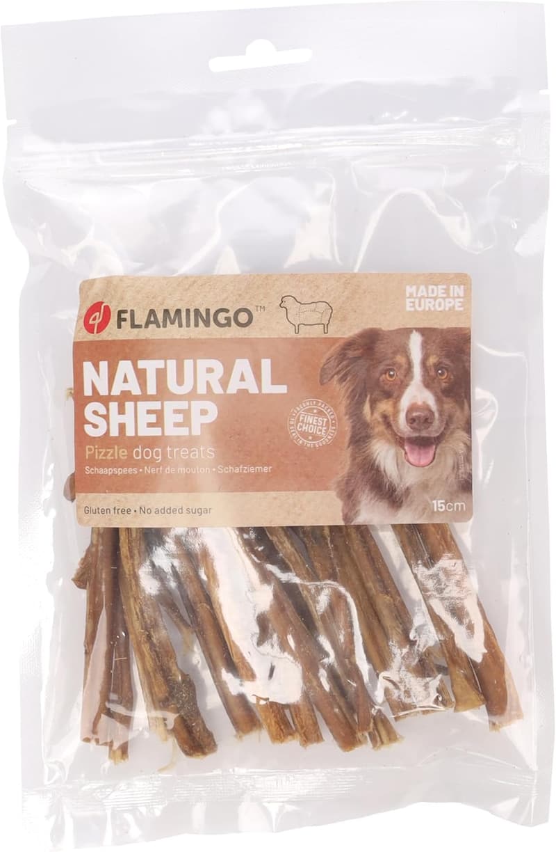 Flamingo Snack für Hunde – Langanhaltende Schafsehne, 100% natürlich