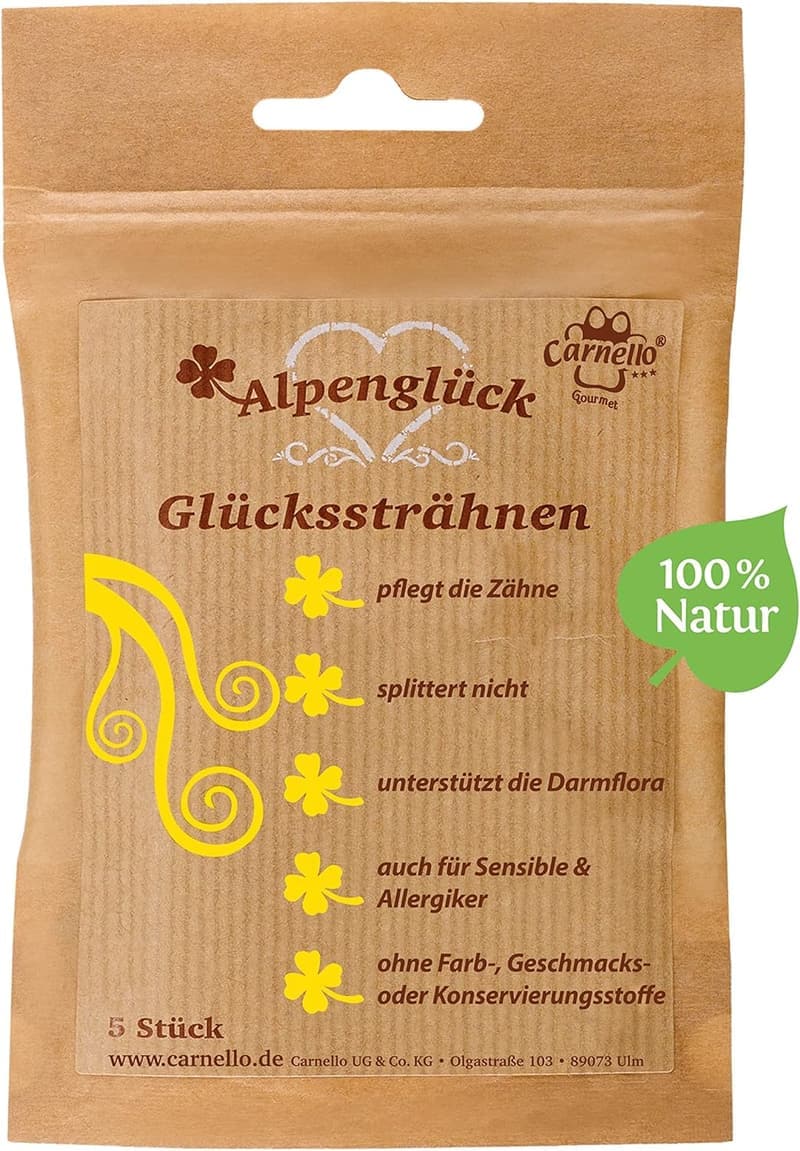 Getreidefreie Hundeleckerlis – Carnello Alpenglück Knabberstangen (15 Stück)