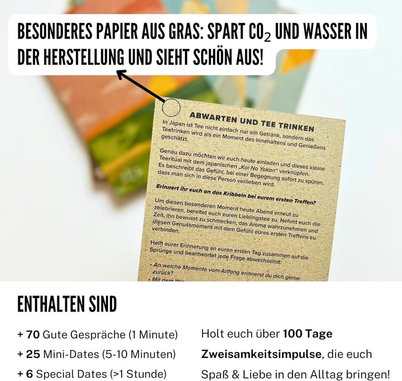 Zweisamkeit-Box: 180 Mini-Dates & Herausforderungen für Paare