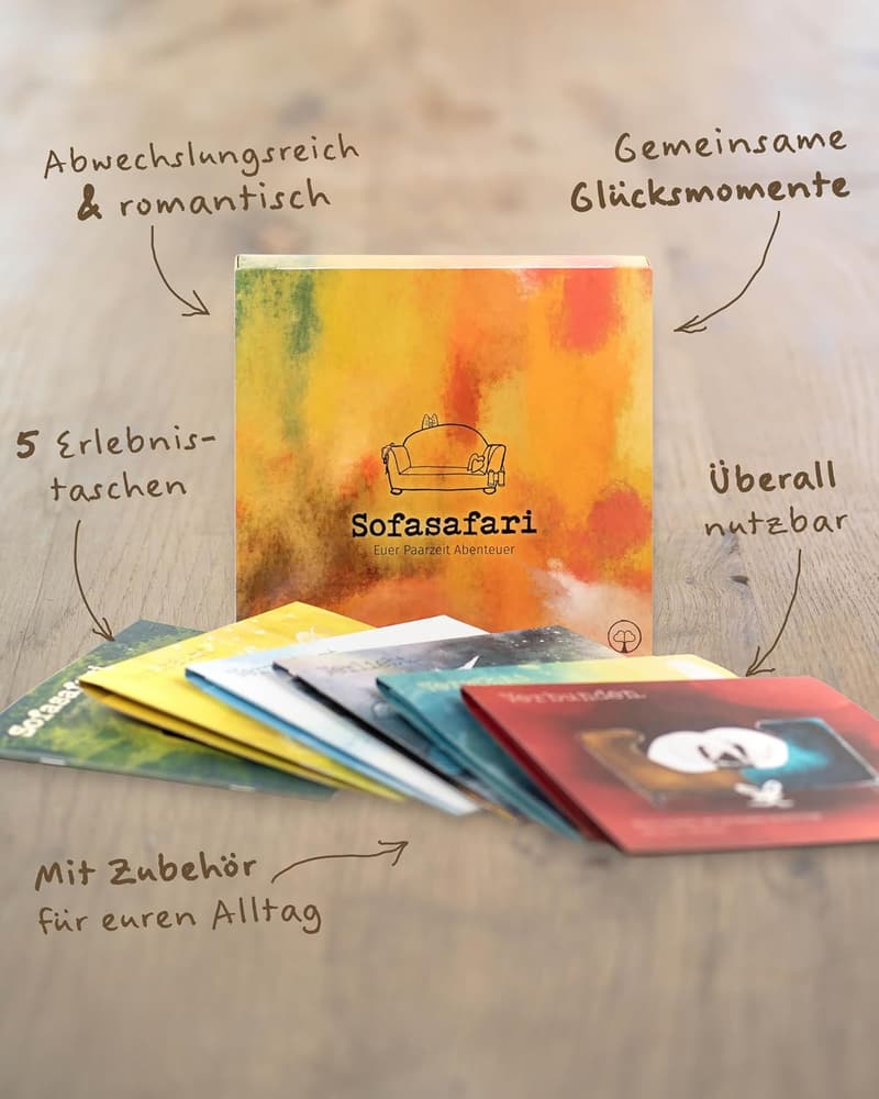 Erlebnisbox „Sofasafari“ – Einzigartiges Geschenk für Paare