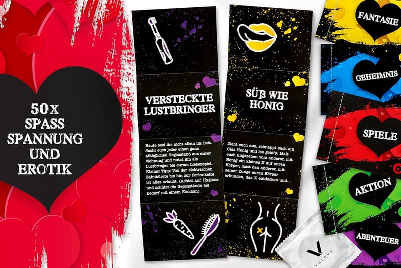 Erotische Losbox für Paare von VULAVA - 50 Überraschungslosen für mehr Lust und Liebe